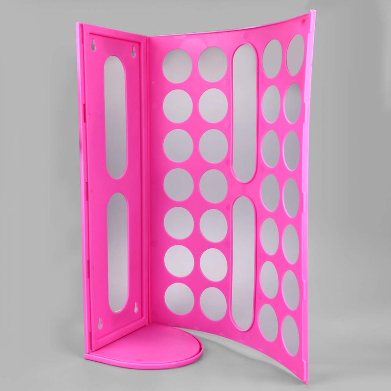 Lunies Wall Mount Bag Dispenser Large Capacity Plastic Bag Vinyl Holder - Multiple Large Holes for Easy Access Bags Great for Shopping Bags/Grocery Bags/Vinyl Storage Pink 2 Pack - Image 4